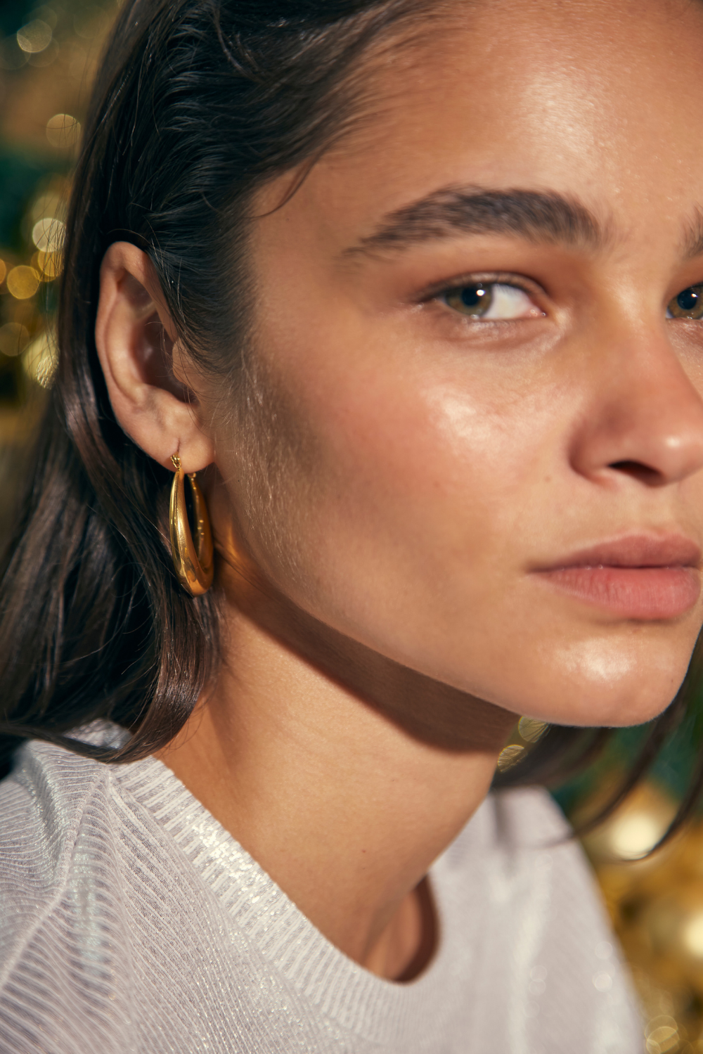 Argollas Iris doradas