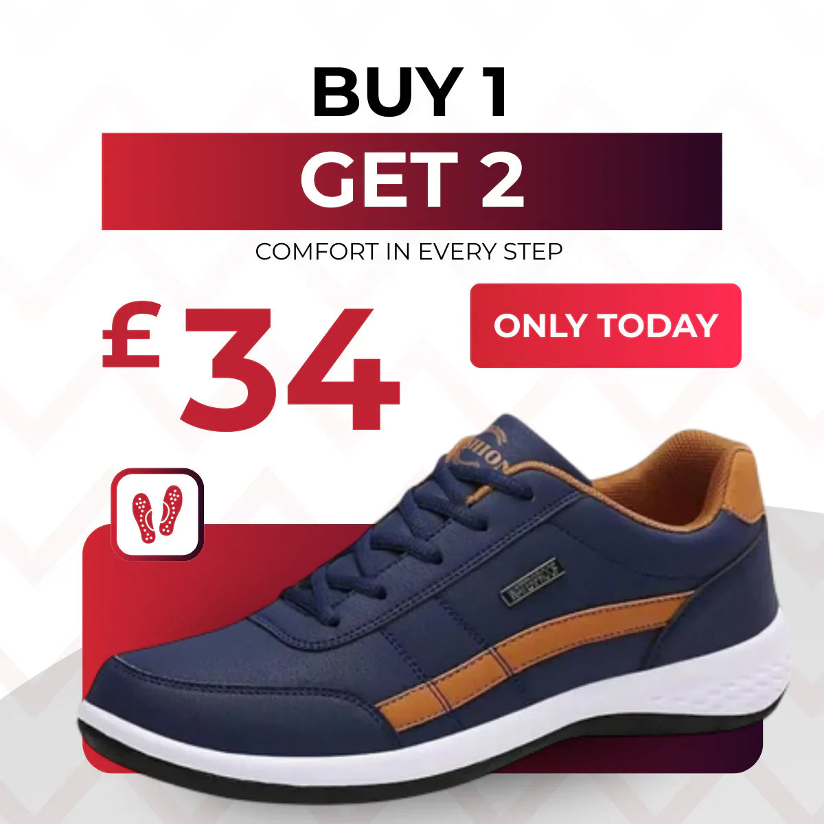 [BUY 1, GET 2] OrthoMAX™ Unisex Comfort Shoes — Natural-Stride, Ergonomic Design for All-Day Comfort